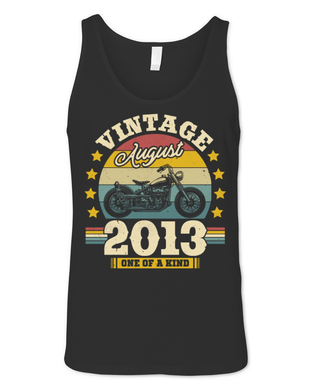 Vintage August 2013 10th Birthday Gift Unisex Jersey Tank