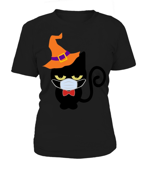 Vintage halloween witch cat Women's T-Shirt