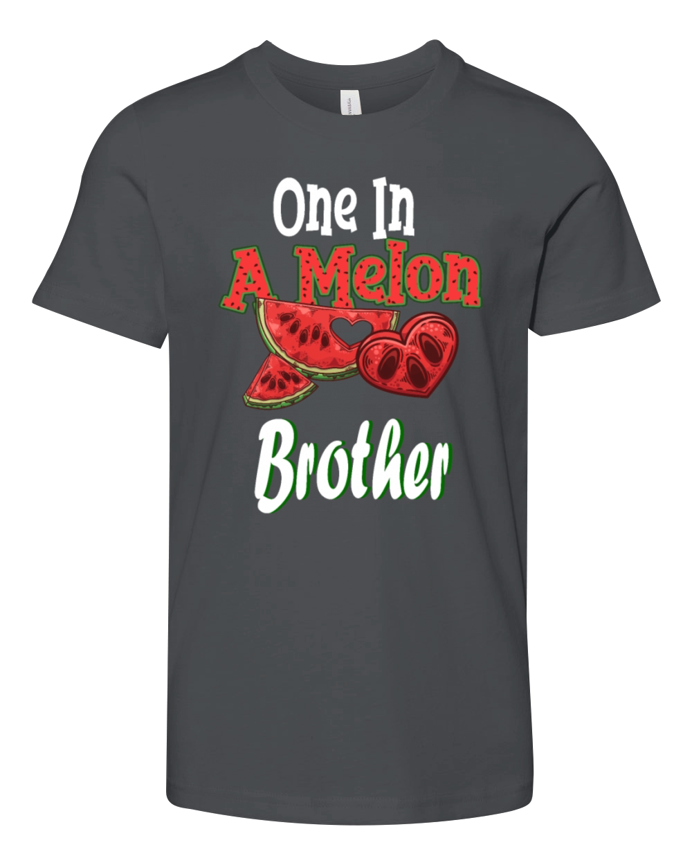 One in A Melon Brother Watermelon Funny Gift Youth Unisex Jersey Tee