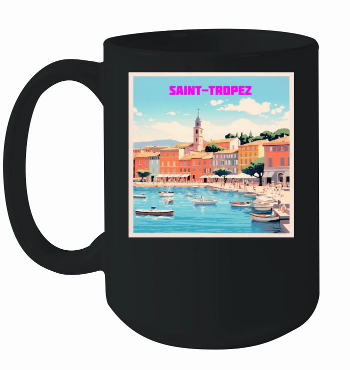 "Pastel Paradise" Saint-Tropez Ceramic Mug