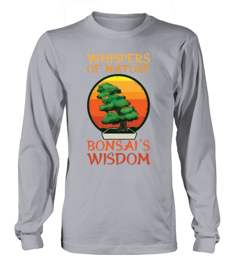 Bonsai Japan Silhouette Gardener Gardening Lover Long sleeved Unisex