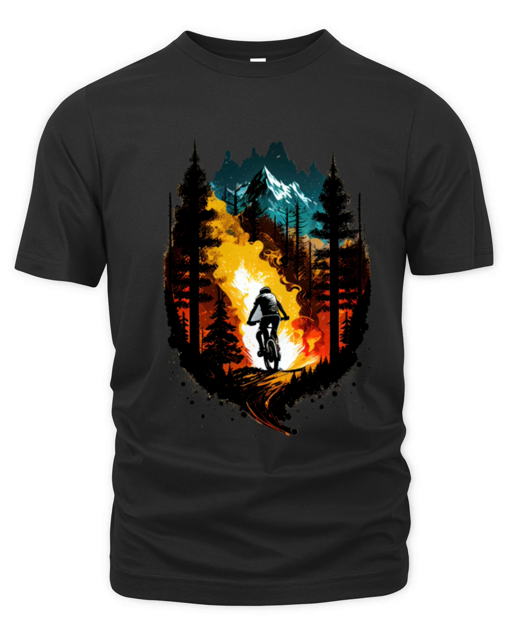 Mountain Bike Shirt gift father hiking sport Organic Unisex T-shirt