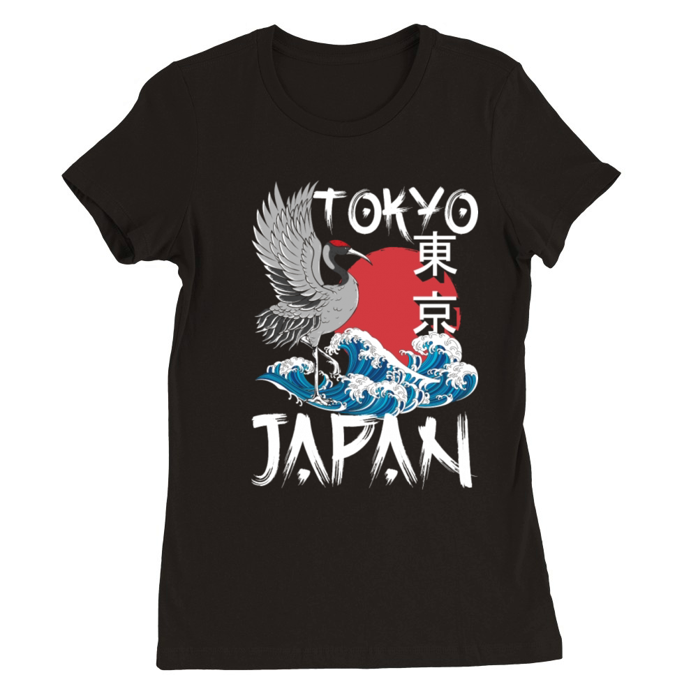 Japan Japanese Samurai Premium Womens Crewneck T-shirt