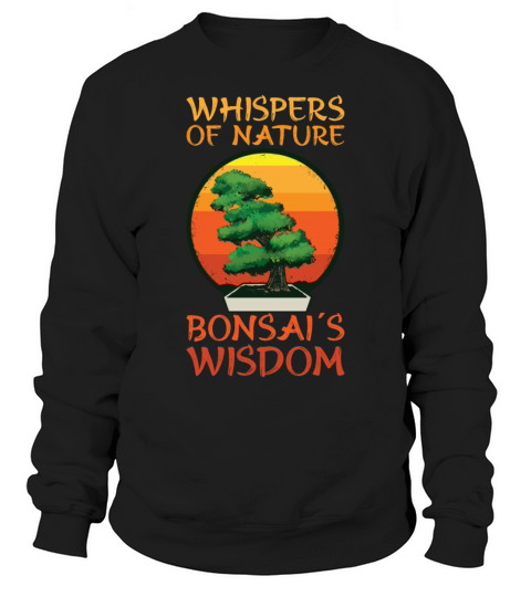 Bonsai Japan Silhouette Gardener Gardening Lover Sweatshirt Unisex