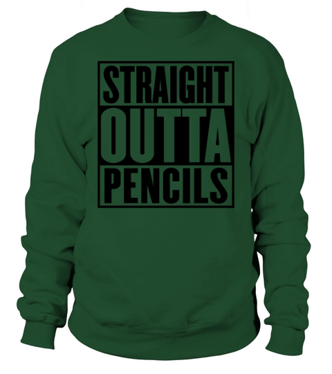 Straight Outta Pencils Graduation Sweatshirt Unisex