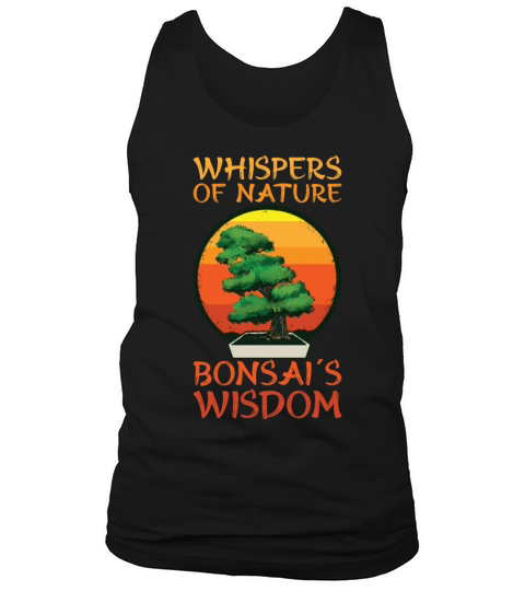Bonsai Japan Silhouette Gardener Gardening Lover Tank Top Unisex
