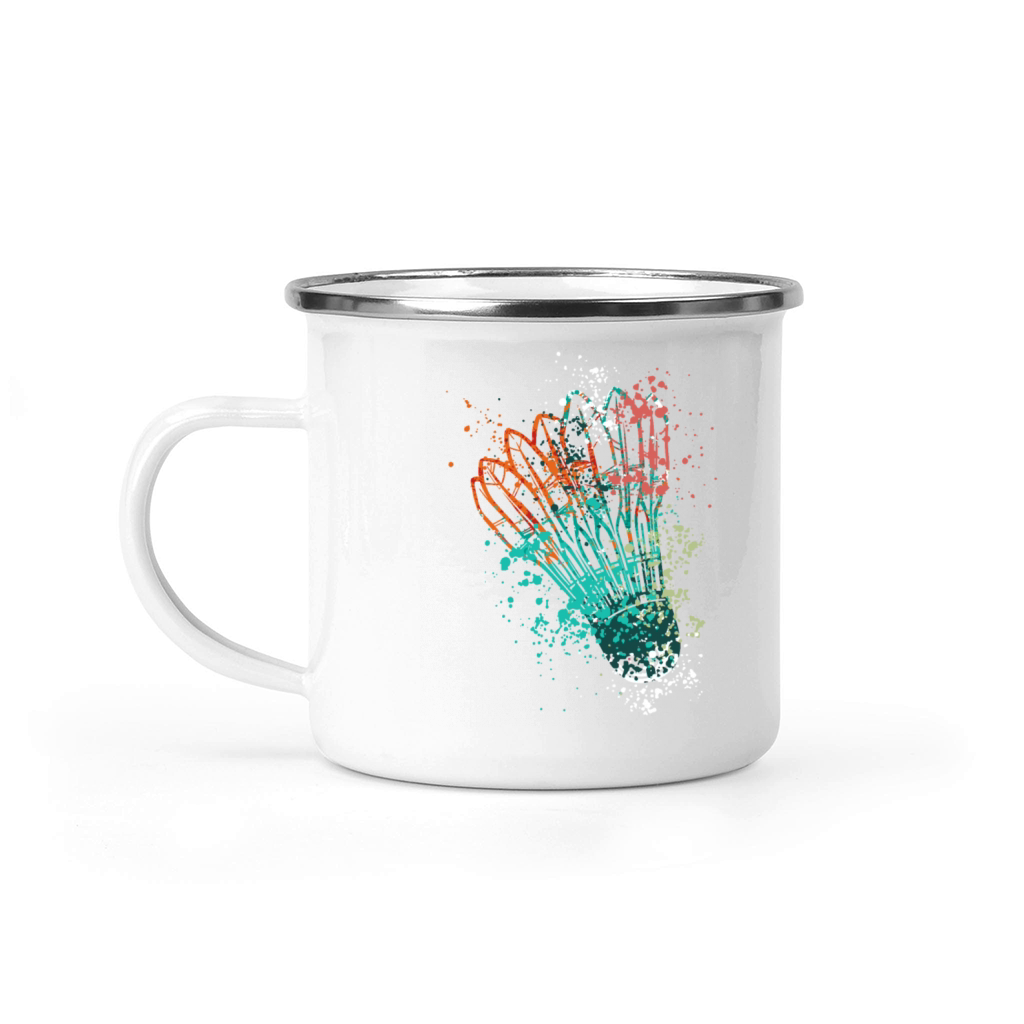 Splash Badminton shuttlecock Camping Mug
