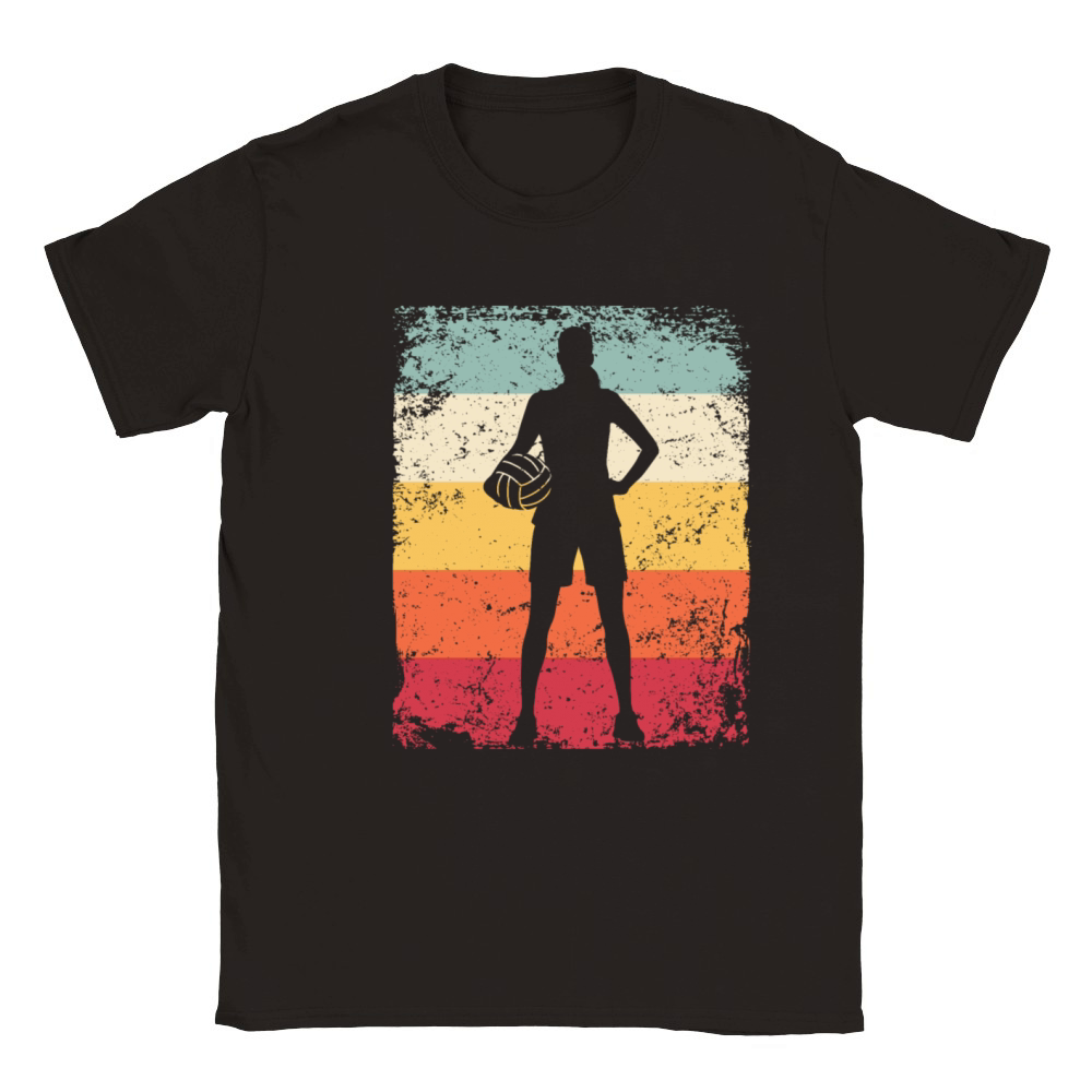 Volleyball Player Retro Beach Volleyball Classic Kids Crewneck T-shirt