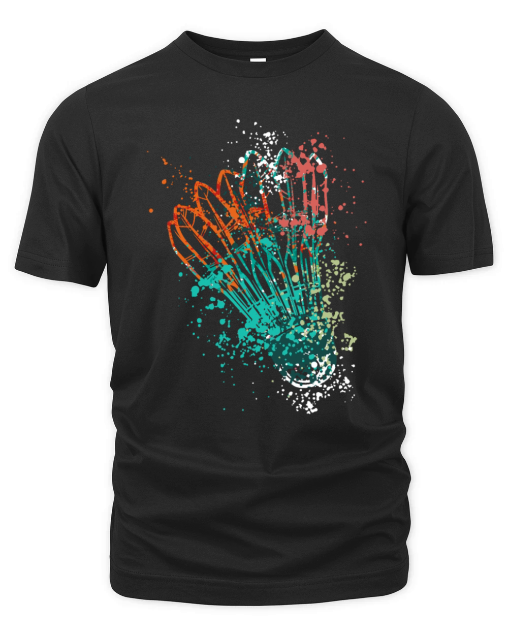 Splash Badminton shuttlecock Organic Unisex T-shirt