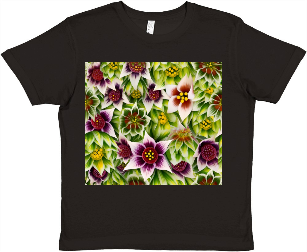 3D Fritillaria meleagris Tumbler Wrap Premium Kids Crewneck T-shirt