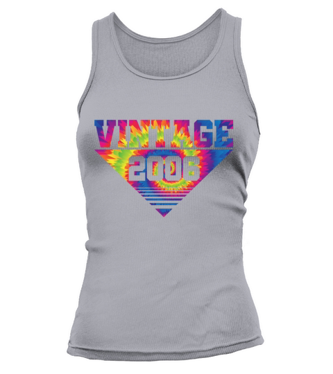 Vintage 2006 Tie Dye Splash Color Triangle Tank top Woman