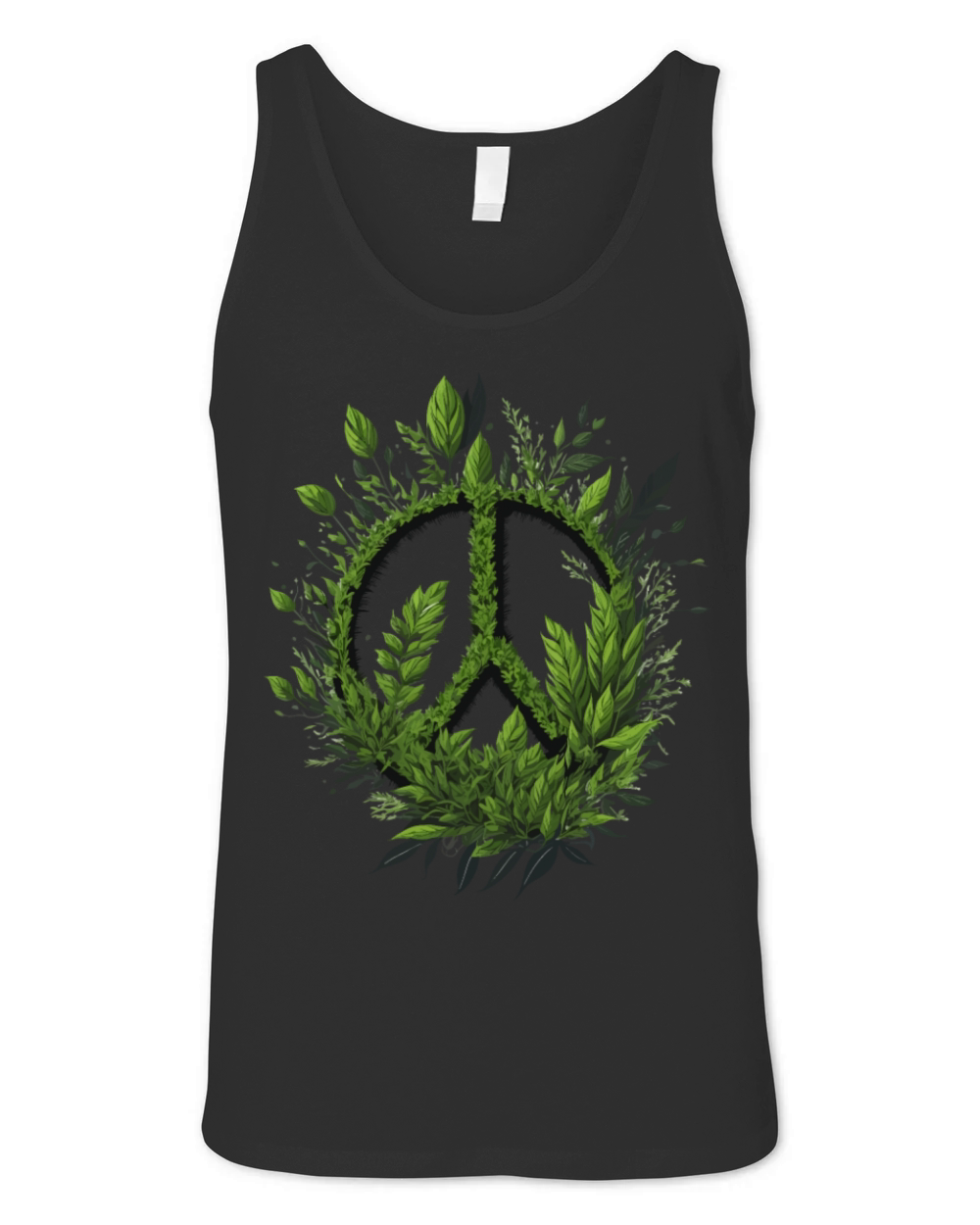 Peace Love Flower Plants Hippie 60s 70s Unisex Jersey Tank