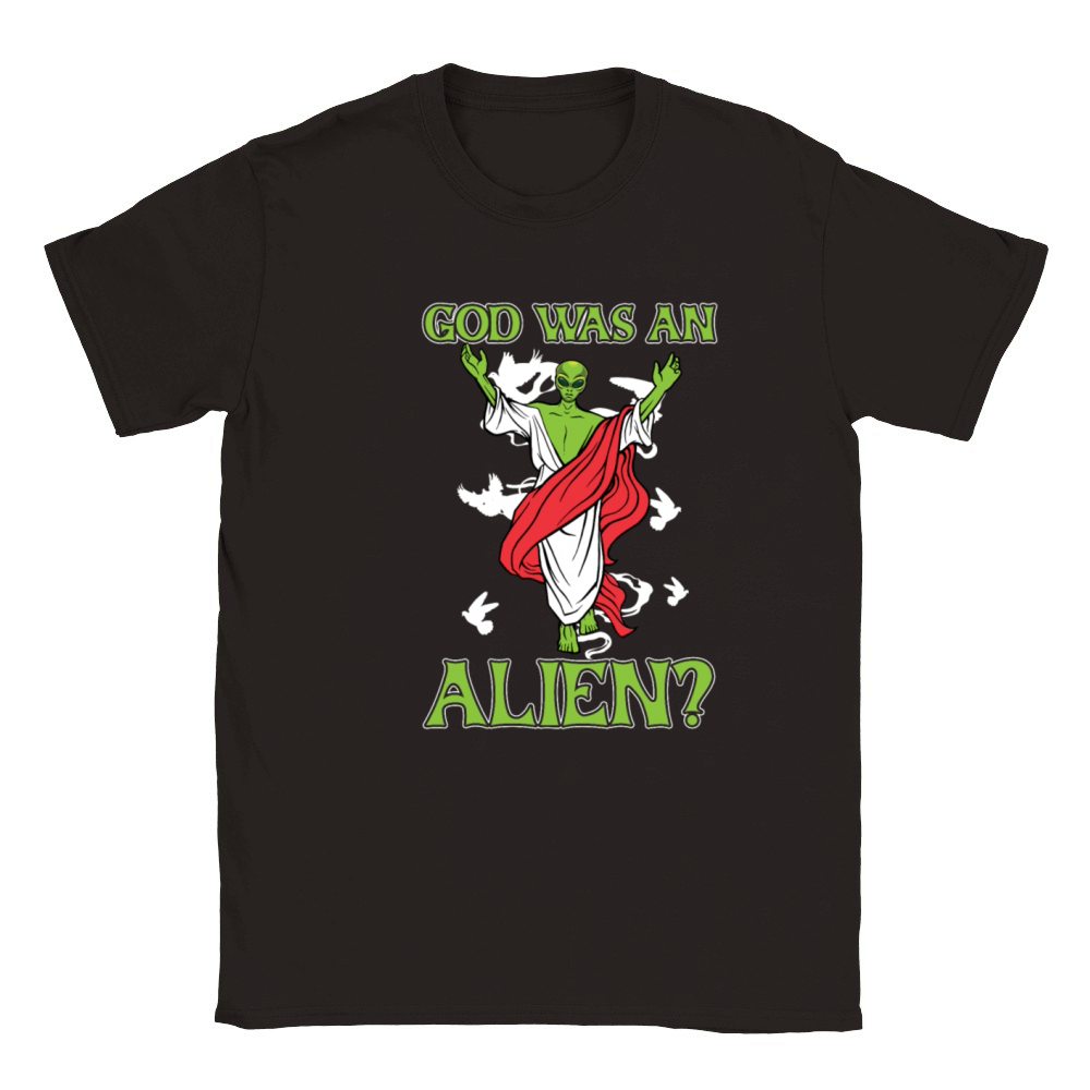 Christian Christianity Funny Alien Jesus Classic Kids Crewneck T-shirt