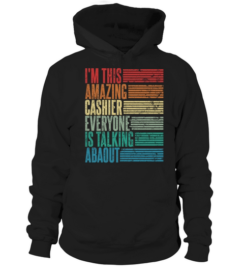 Vintage Cashier Profession Gift Retro Hoodie Unisex