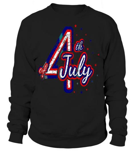 4th July Independence Day United States Vintage Di Sweatshirt Unisex