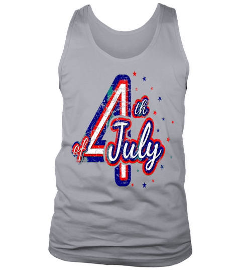 4th July Independence Day United States Vintage Di Tank Top Unisex