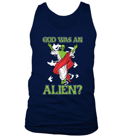 Christian Christianity Funny Alien Jesus Tank Top Unisex