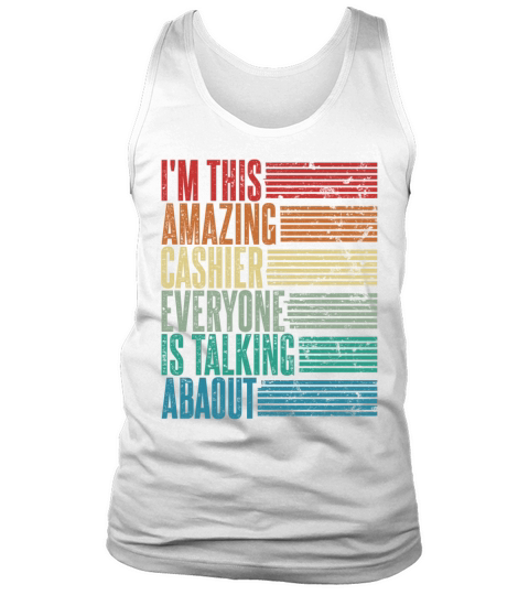 Vintage Cashier Profession Gift Retro Tank Top Unisex