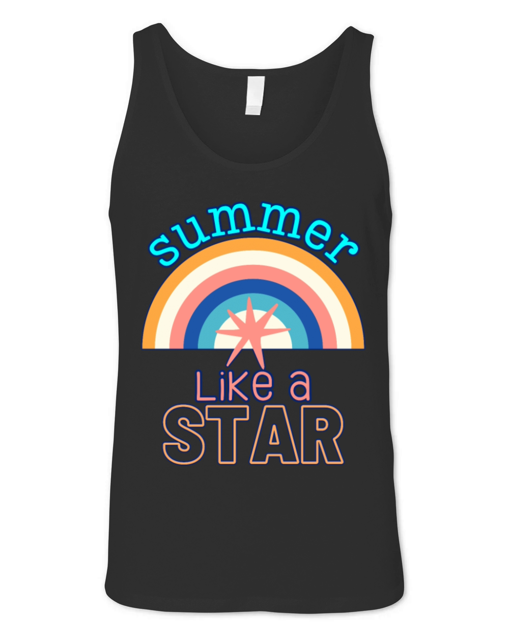 Rainbow Starfish Summer Star Unisex Jersey Tank