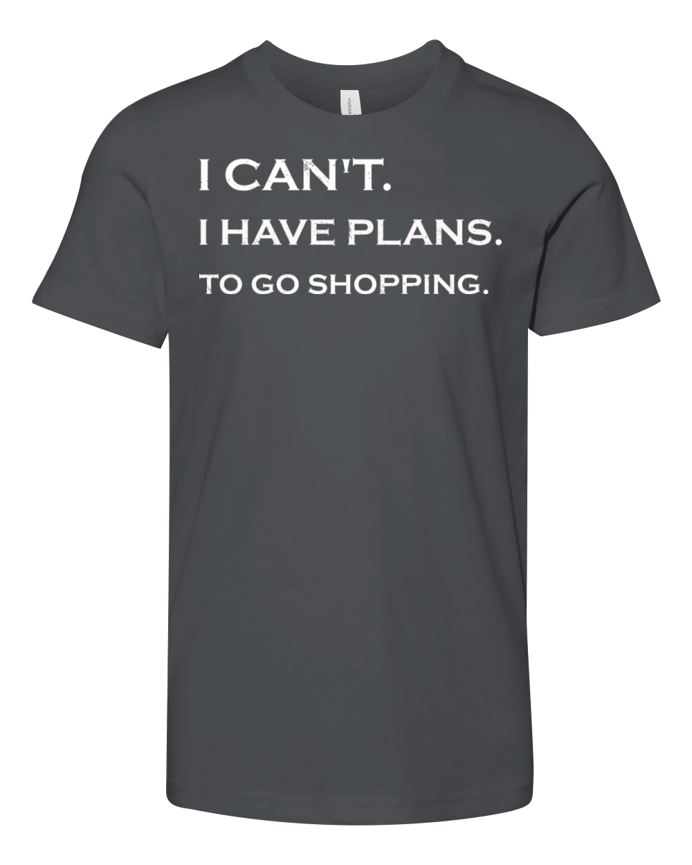 Plans to go shopping Youth Unisex Jersey Tee