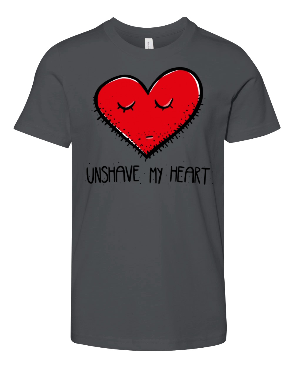 Unshave My Heart Youth Unisex Jersey Tee