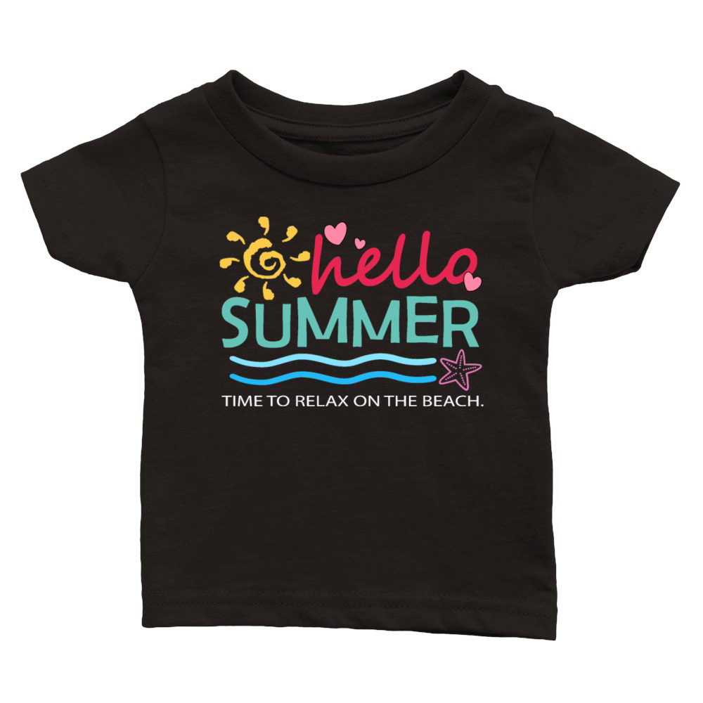 Hello summer Classic Baby Crewneck T-shirt