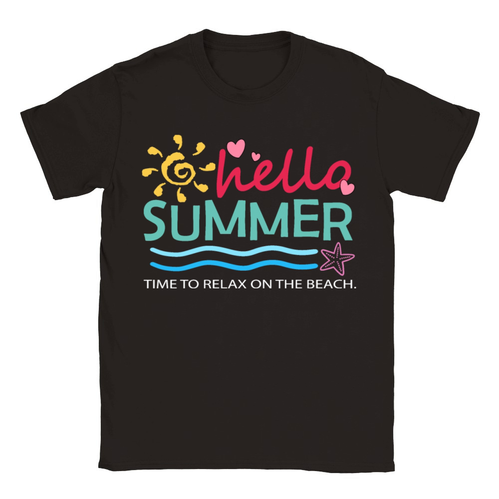 Hello summer Classic Kids Crewneck T-shirt