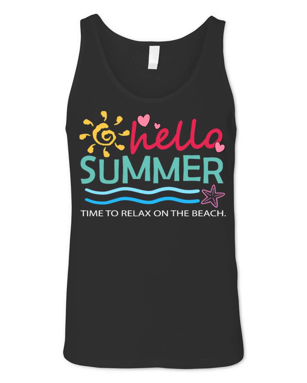 Hello summer Unisex Jersey Tank