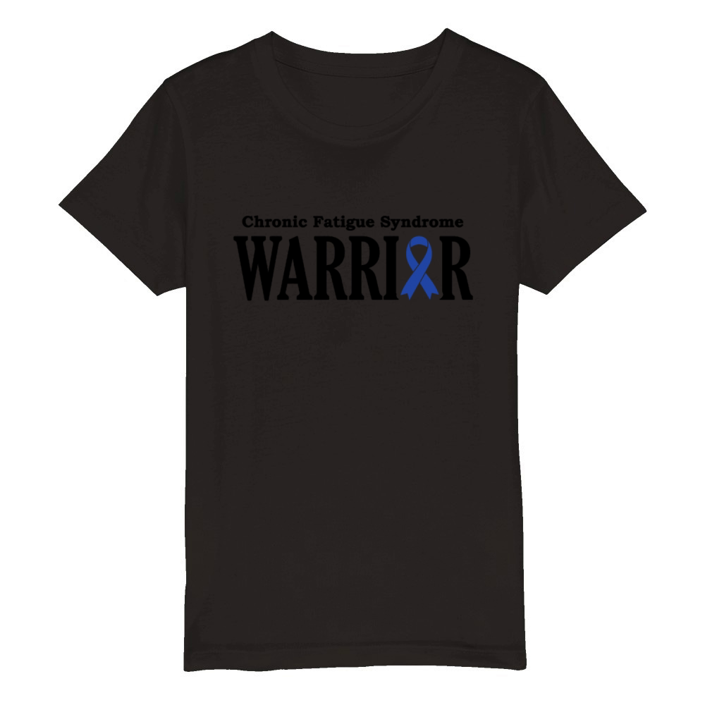Chronic Fatigue Syndrome Warrior Organic Kids Crewneck T-shirt