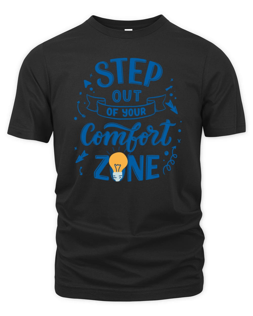Motivational Quote - Step Out of Comfort Zone Organic Unisex T-shirt