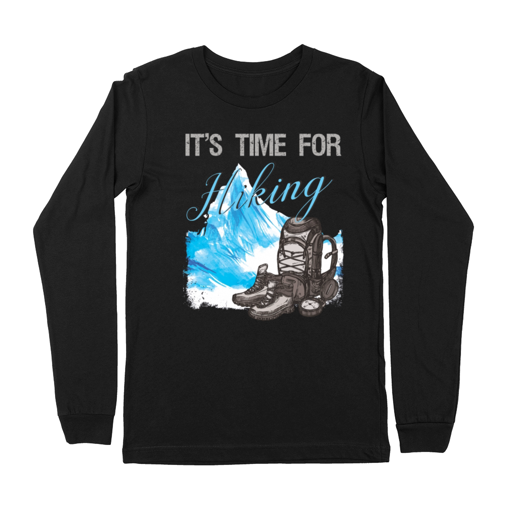 Hiking Hike Time for Hiking Vintage Premium Long Sleeve