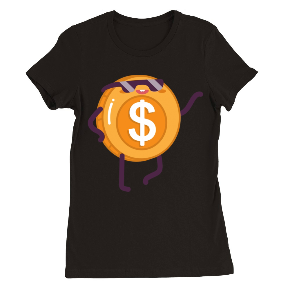 Customizable money coin Premium Womens Crewneck T-shirt