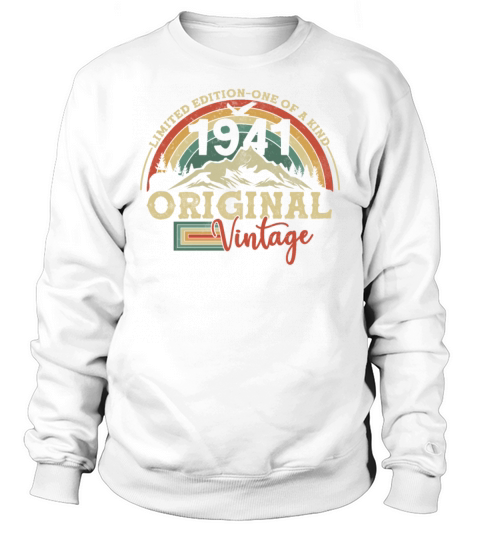 Vintage 1941 Birthday Gift Sweatshirt Unisex