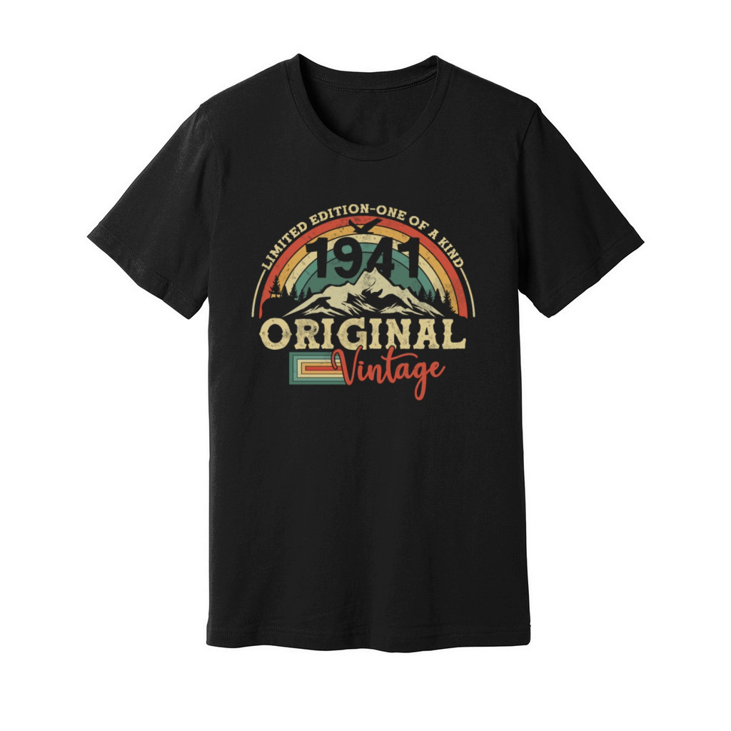 Vintage 1941 Birthday Gift Unisex Jersey Tee
