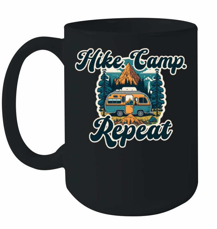 Hike Camp Repeat Ceramic Mug