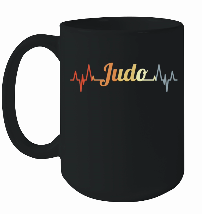 Vintage Judo Heartline Ceramic Mug