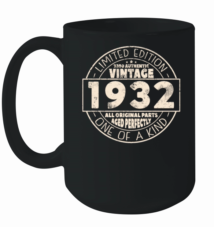 Vintage Retro 1932 Birthday Gift Ceramic Mug