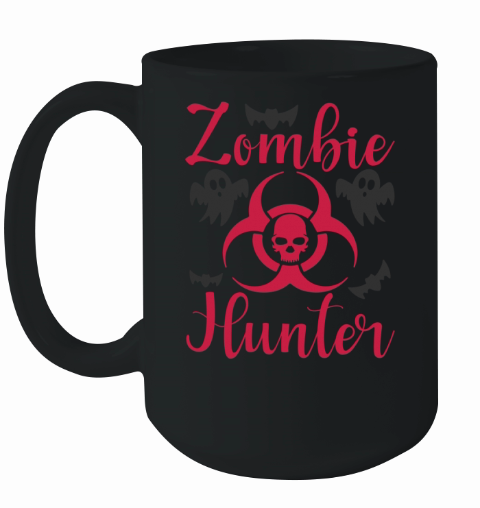 Zombie Hunter Halloween Shirt Cute Deadly Deer Hunting Gift Ceramic Mug