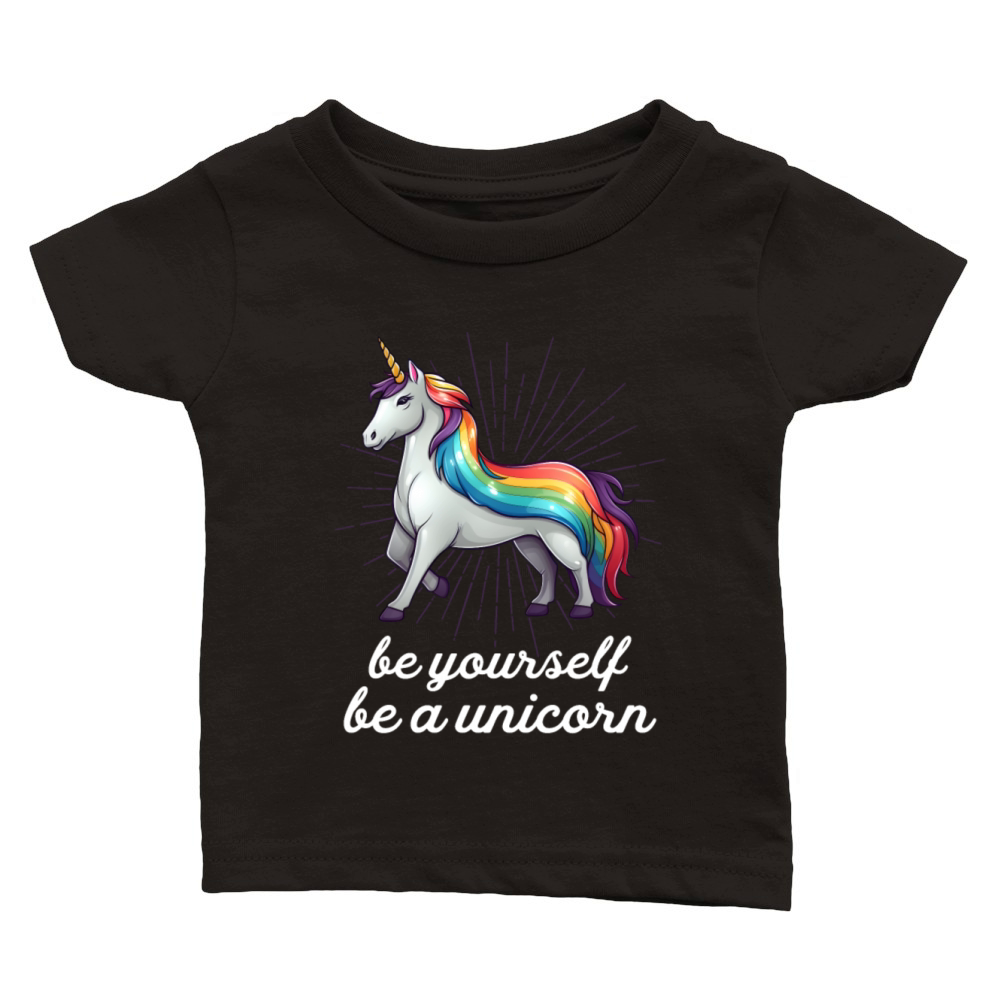 LGBT Pride Unicorn Classic Baby Crewneck T-shirt