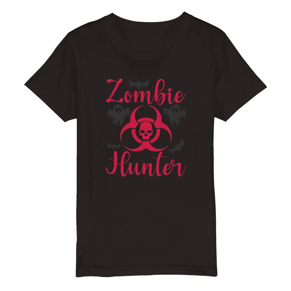 Zombie Hunter Halloween Shirt Cute Deadly Deer Hunting Gift Organic Kids Crewneck T-shirt