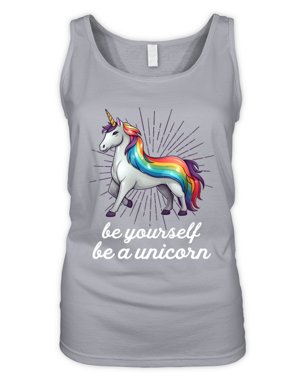 LGBT Pride Unicorn Organic Women's Tank Top