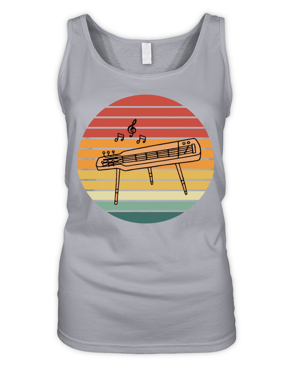 Vintage Pedal Steel Guitar Player Musician Organic Women's Tank Top