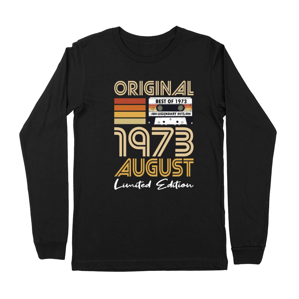 50th birthday august 1973 original 1973 Premium Long Sleeve