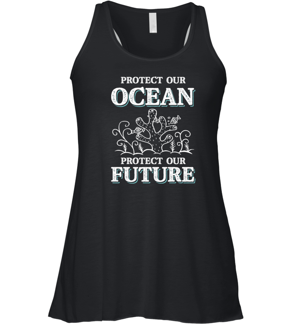 save the ocean Women's Flowy Tank Top