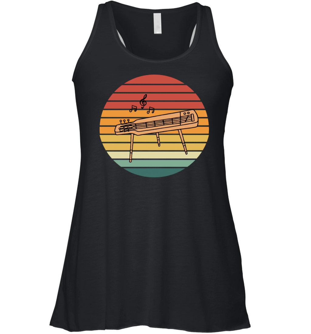 Vintage Pedal Steel Guitar Player Musician Women's Flowy Tank Top