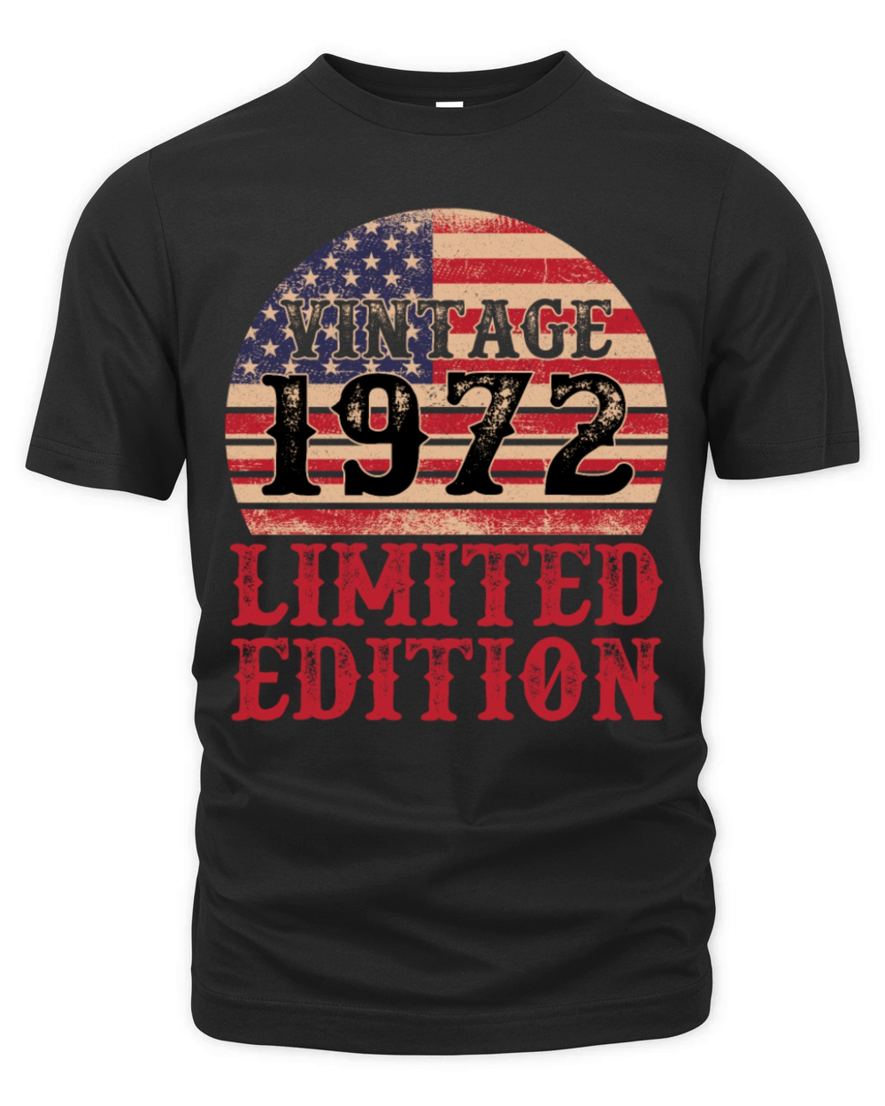 Vintage 1972 Limited Edition American Flag Organic Unisex T-shirt