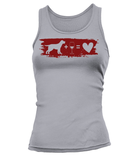Labrador Wine Heart Tank top Woman