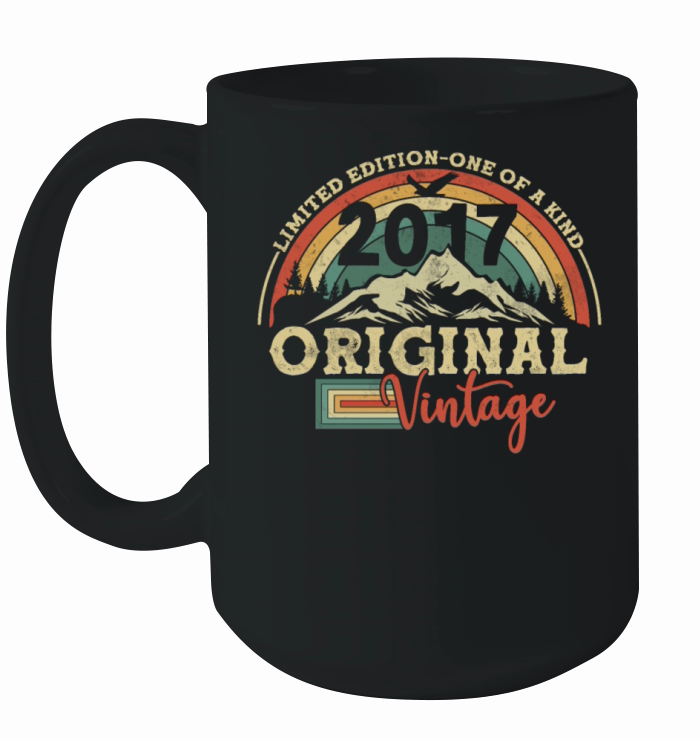 Vintage Retro 2017 Birthday Gift Ceramic Mug