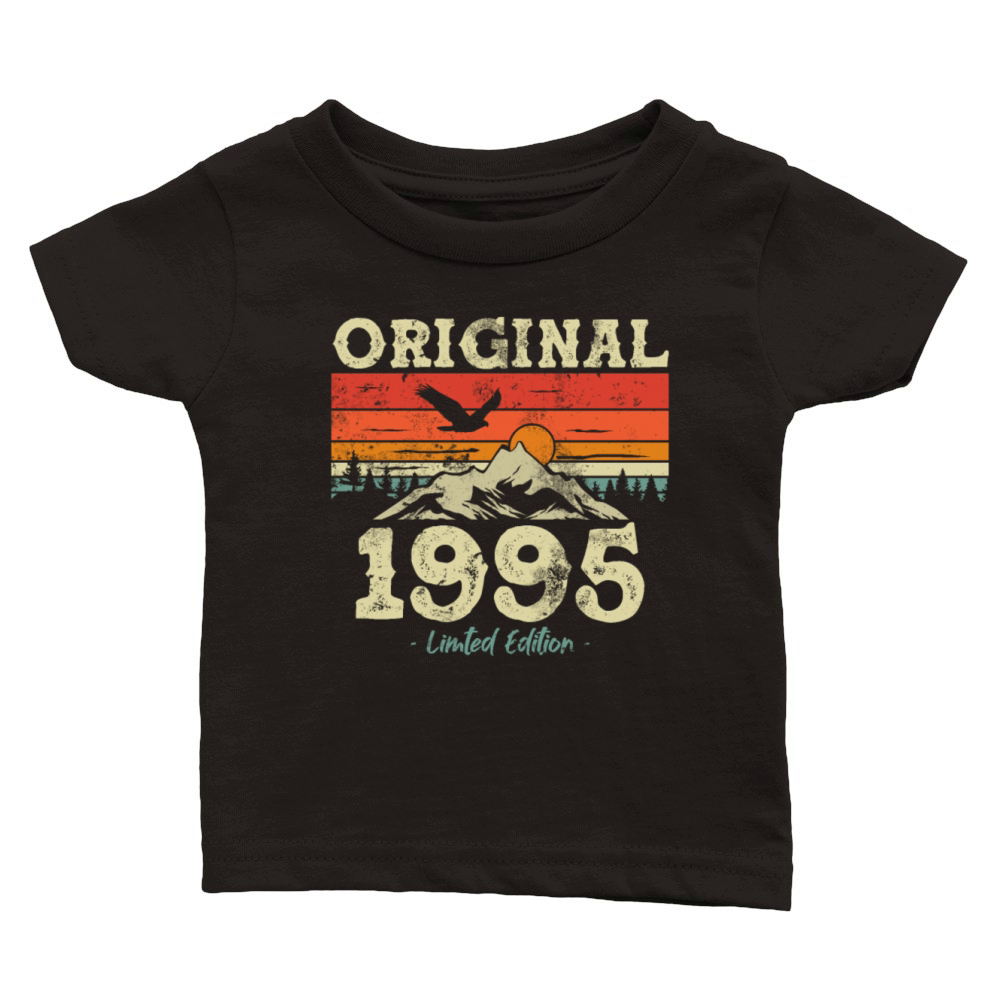 Vintage Retro 1995 Birthday Gift Classic Baby Crewneck T-shirt