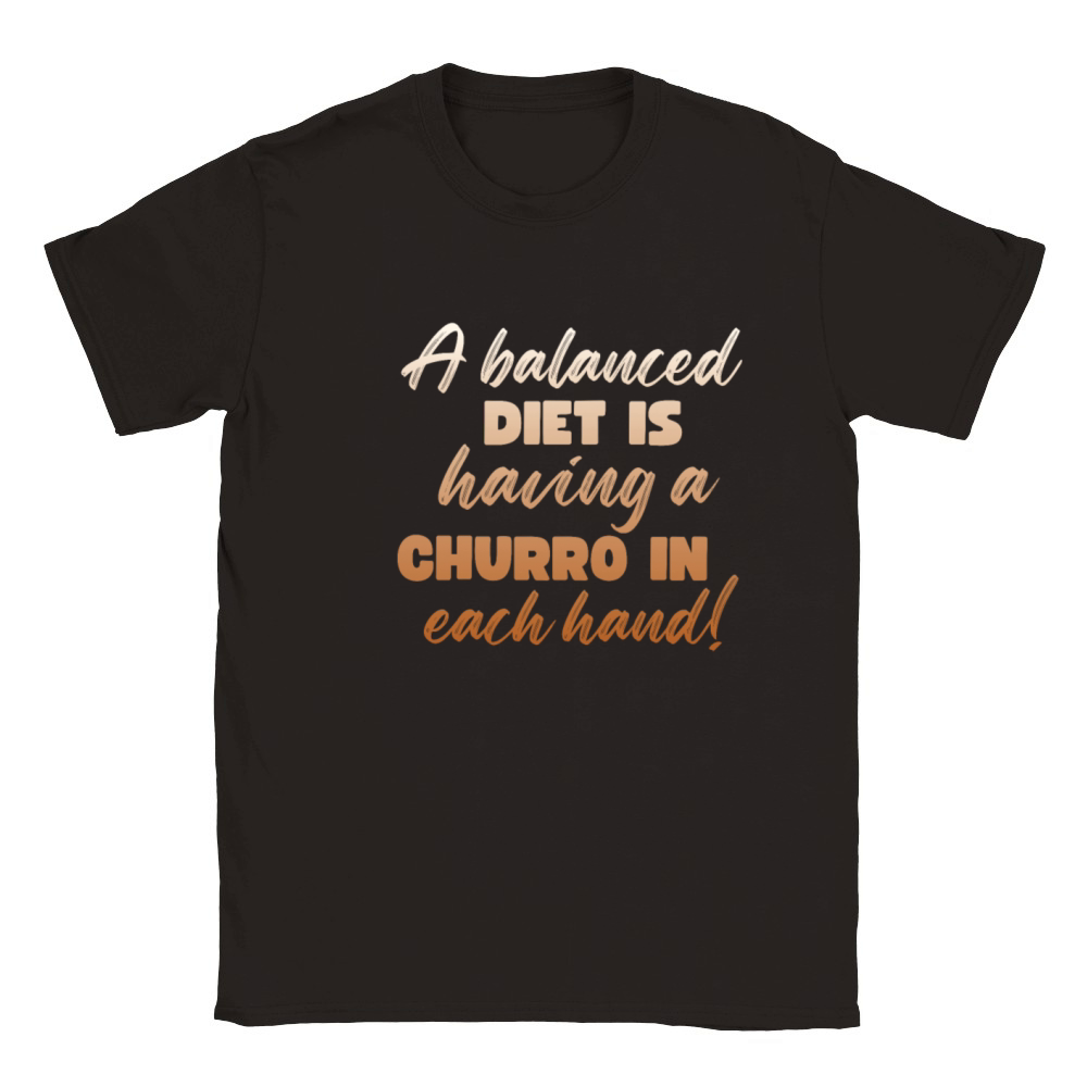 A Balanced Diet Is Having A Churro Classic Kids Crewneck T-shirt